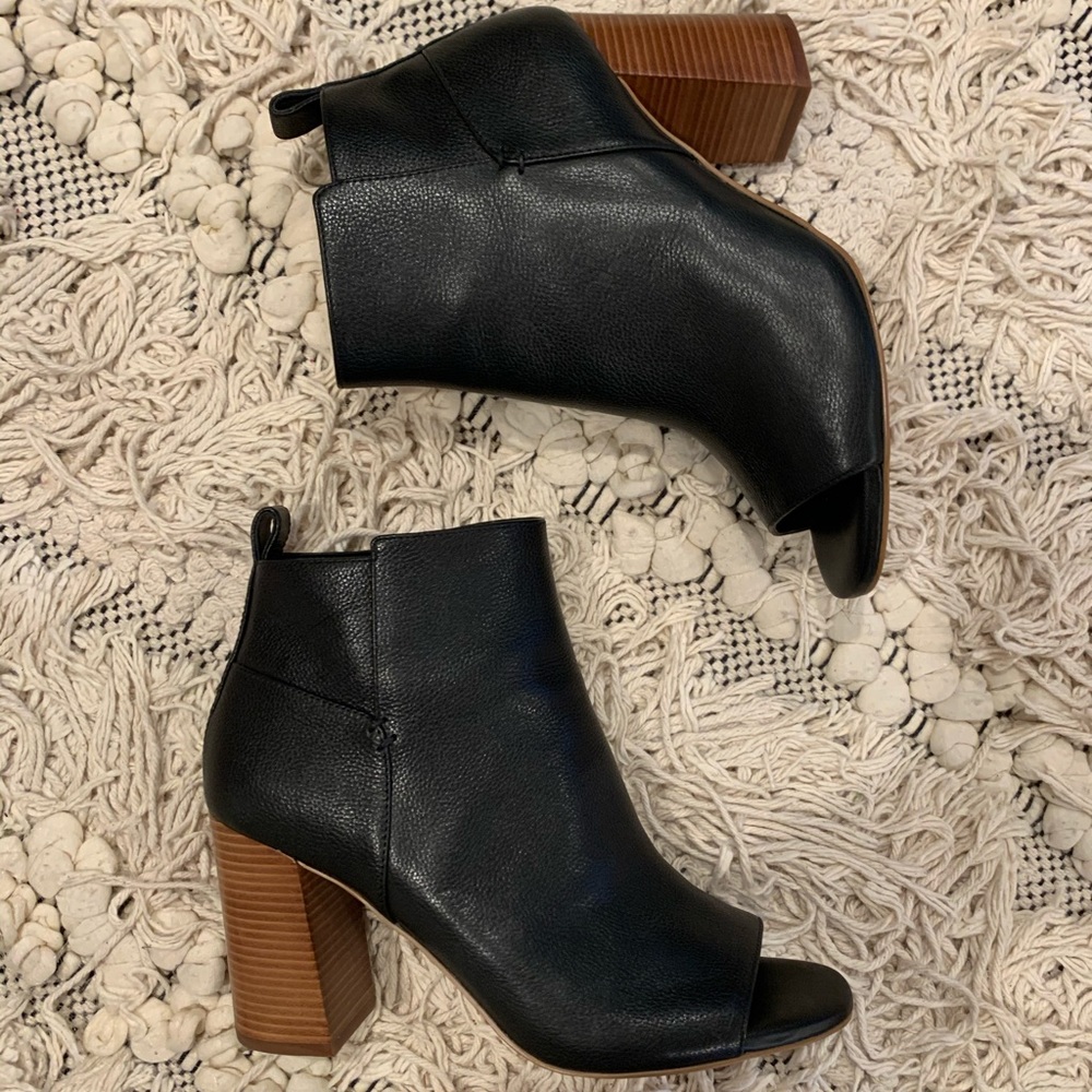 Cole Haan peekaboo booties
